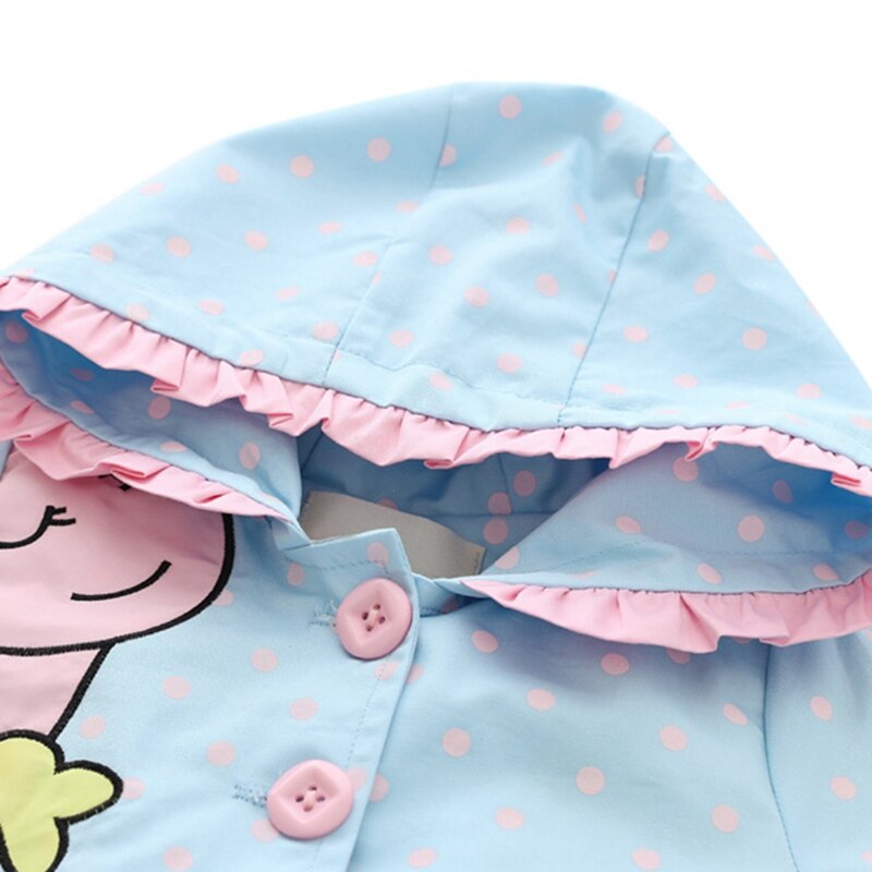 Baby Kids Meisje Warme Herfst Winter Kapmantel Jassen Peuter Kinderen Leuke Cartoon Gedrukt Tops Bovenkleding Kleding Outfit 3-36M