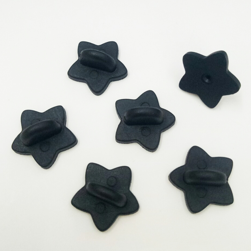 50 Uds. Broche de goma con hebilla, broche de estrella, Pin trasero, mariposa, embrague, insignia para apretar, tapones traseros para broche DIY, accesorios de joyería
