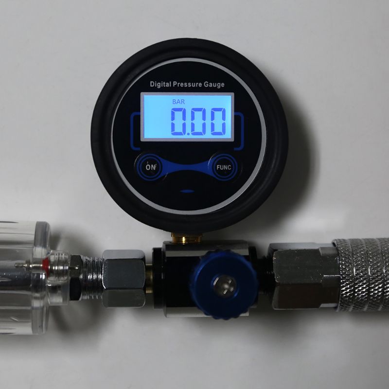 Digitale Spray-Gun Olie Water Separator Spray Pneumatische-Gun Air Regulator Gauge Fitting Met Drukregelaar