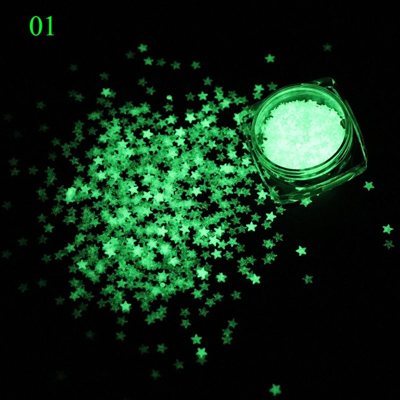 6 Stijlen 1 Doos Lichtgevende Pailletten Glow In The Dark Glitters Hars Sieraden Bevindingen Nail Art Craft Diy Handgemaakte Accessoires