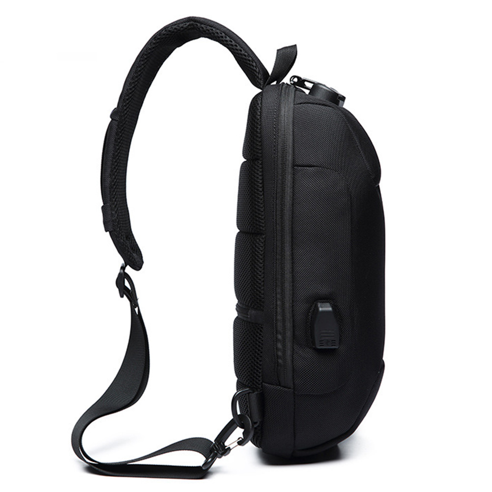 Lichtgewicht Fietsen Reizen Outdoor Verstelbare Riem Crossbody Oxford Doek Camping Wandelen Code Lock Multifunctionele Mannen Borst Zak