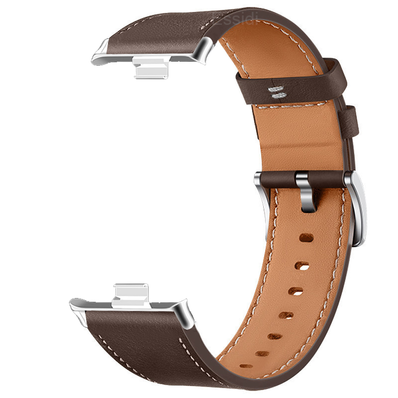 Lederen horlogeband voor Xiaomi Mi Band 9 Pro/Mi Band 8 Pro, dames heren polsband armband lus voor Redmi Watch 5/Redmi Watch 4: L / Kaki