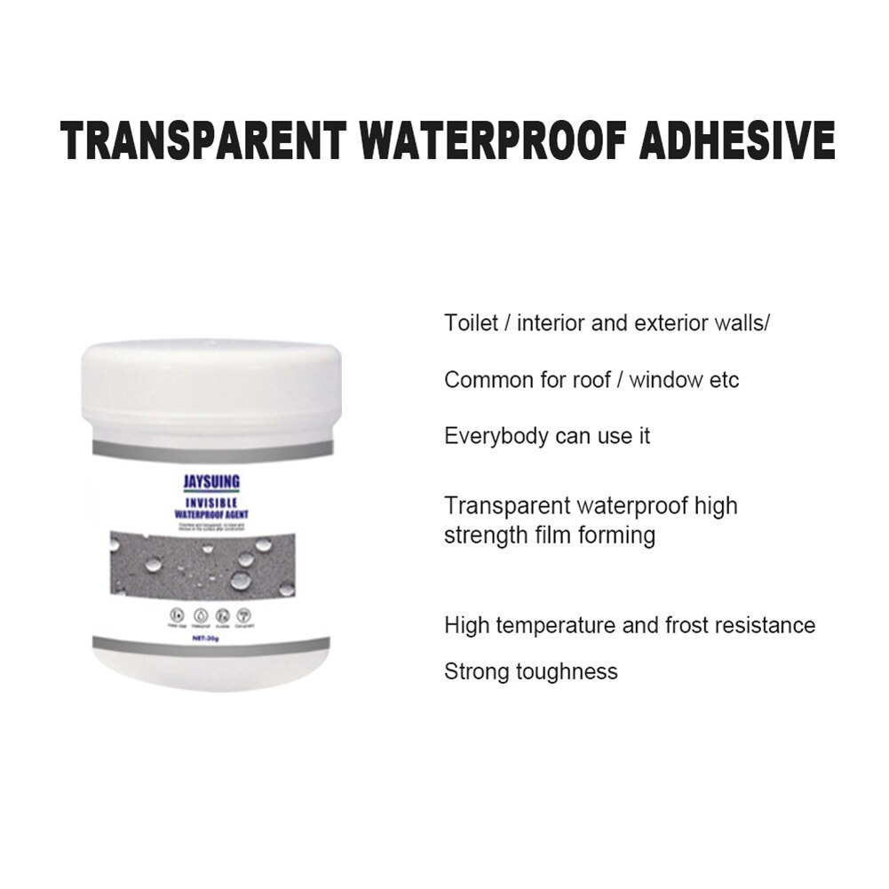 Innovative Sealer Mighty Paste Polyurethane Coating Waterproof Transparent Walls Glue for Home House Bathroom Roof