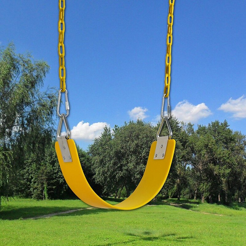 Outdoor Children's Swing Seat EVA Heavy Duty Swing Accessories with Metal Triple-Cornered Ring Load-Bearing 300Kg / 660 Lb Outdo