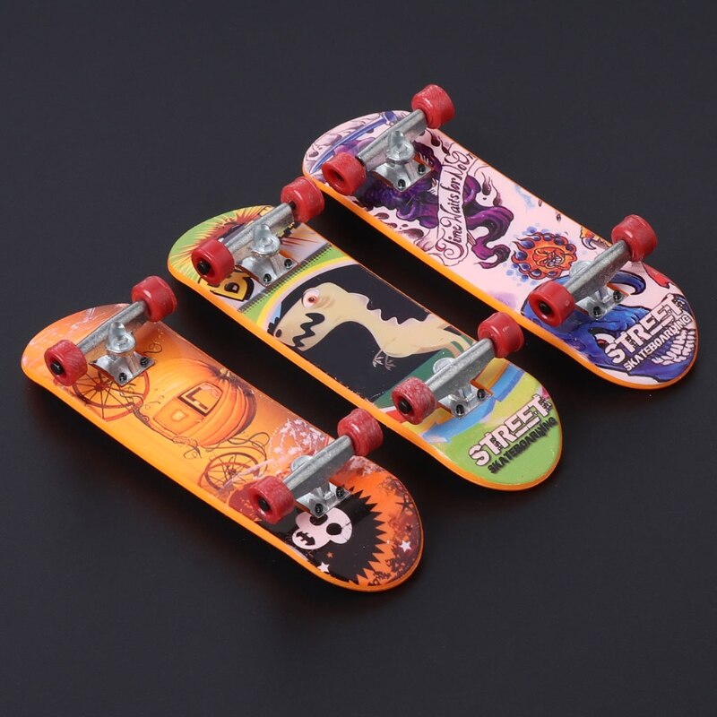 Print Professionele Legering Stand Toets Skateboard Mini Vinger Boards Skate Truck Vinger Skateboard Voor Kid Speelgoed Kinderen