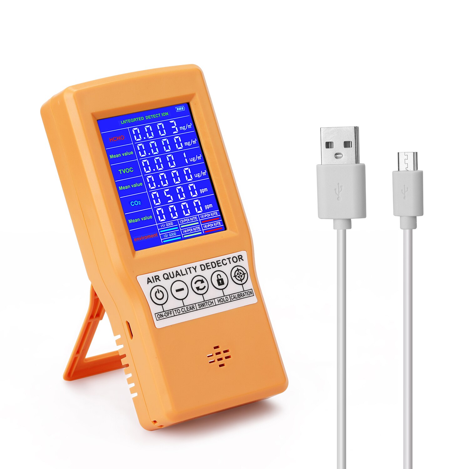 JSM-131 SC Luft Detektor CO2 Meter Digital Anzeige Hohe Genauigkeit HCHO TVOC CO2 Detektor Luft Analyzer Monitor: Ursprünglich Titel