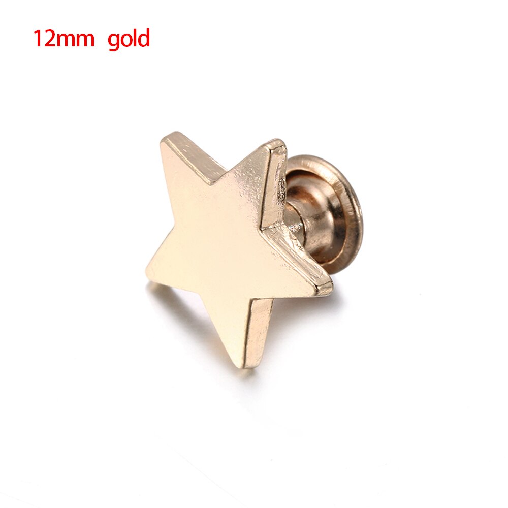 20Pcs Schroef Nail Klinknagels Voor Leer Craft Band Portemonnee Solid Messing Schroeven Doek Knop Decoratie Nail Diy Scrapbook gereedschap