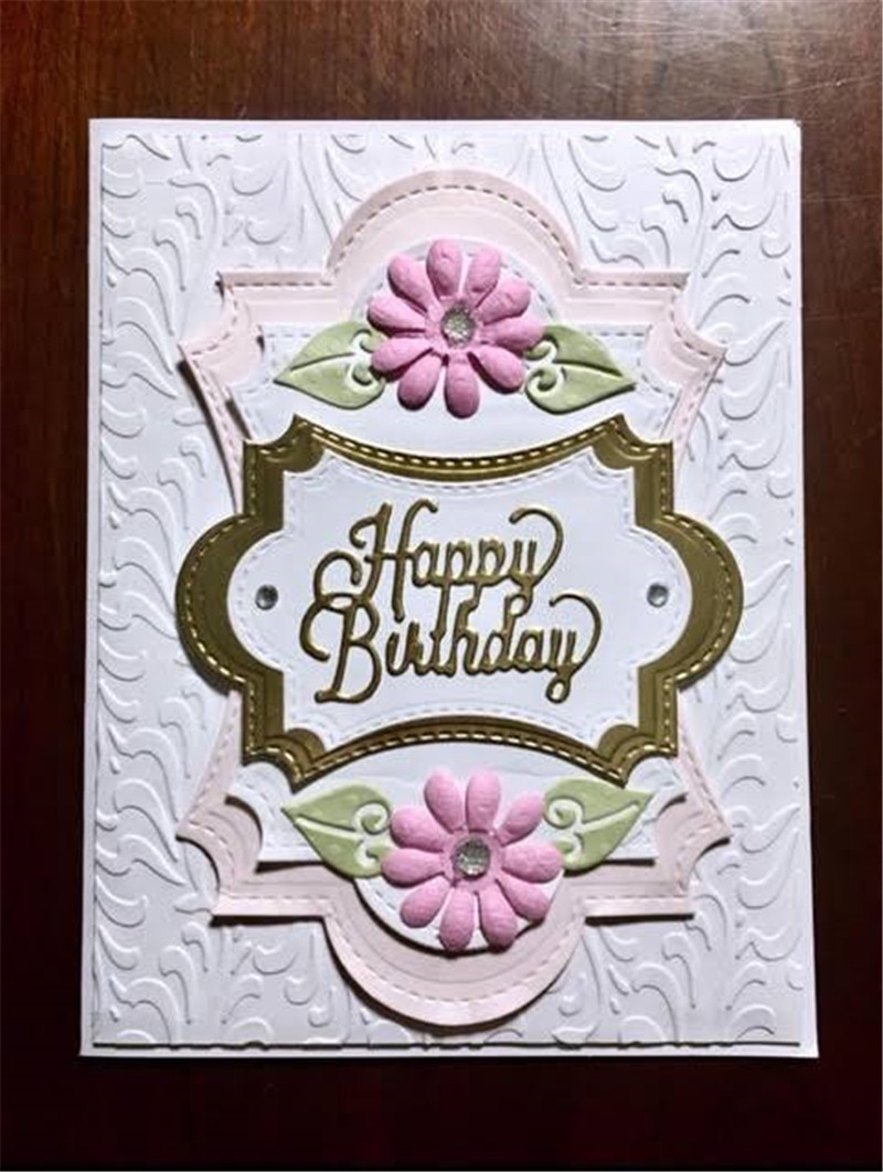Kokorosa Hollow Frame Background Metal Cutting Dies Scrapbooking Diy Card Album Embossing Crafts Die Cut Dies for