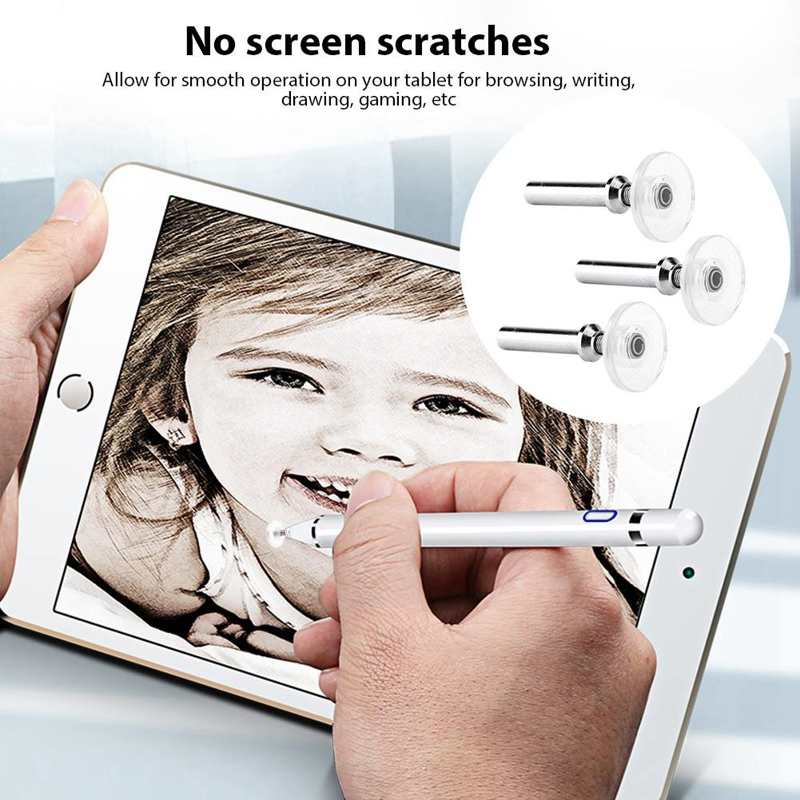3Pcs Transparante Touchscreen Lente Stylus Pen Tips Penpunten Voor Jot/Dagi Stylus