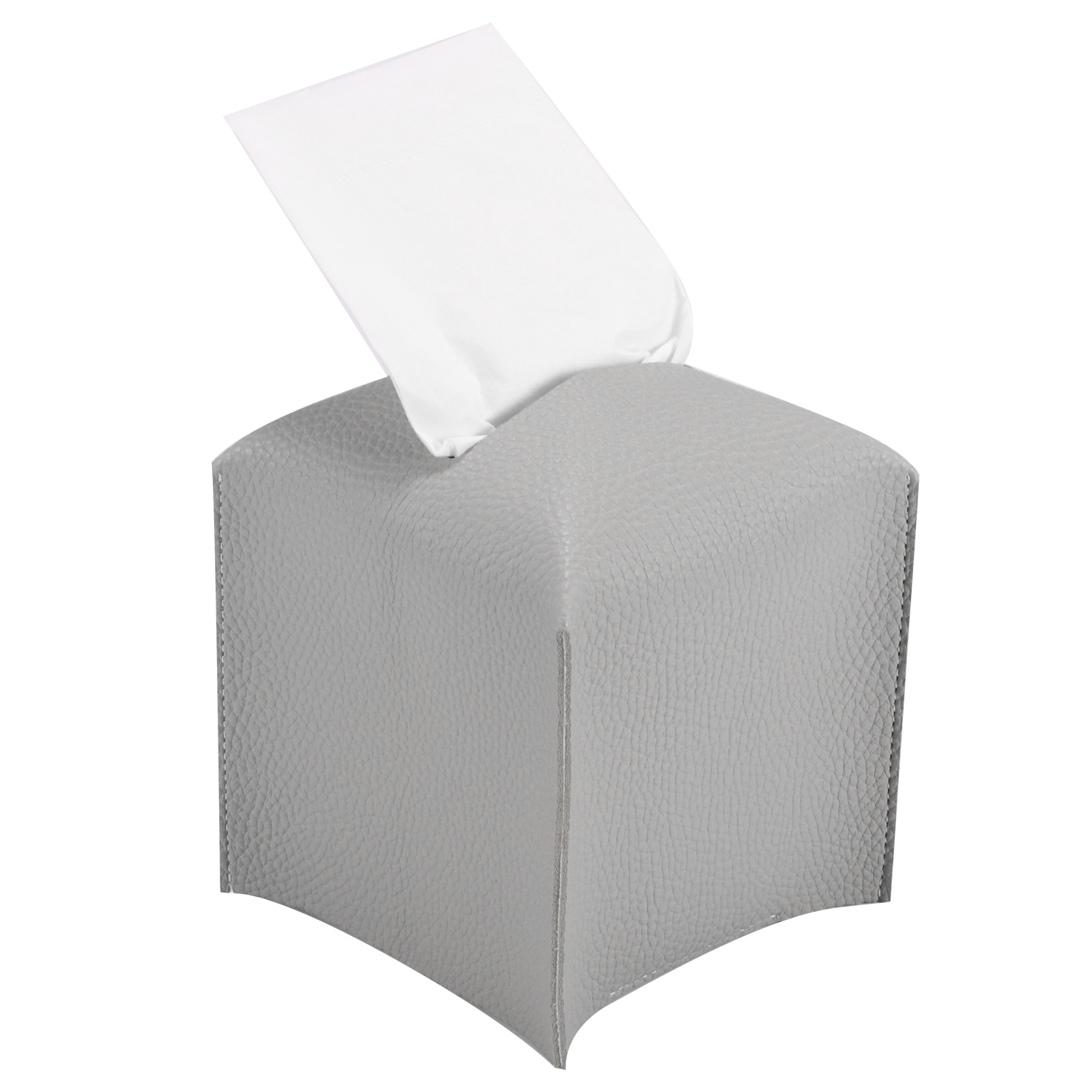 Tissue Box Cover Houder Vierkante Pu Leer Tissue Dispenser Doos Papierrol Extractieve Tissue Dispenser Container Voor Slaapkamer