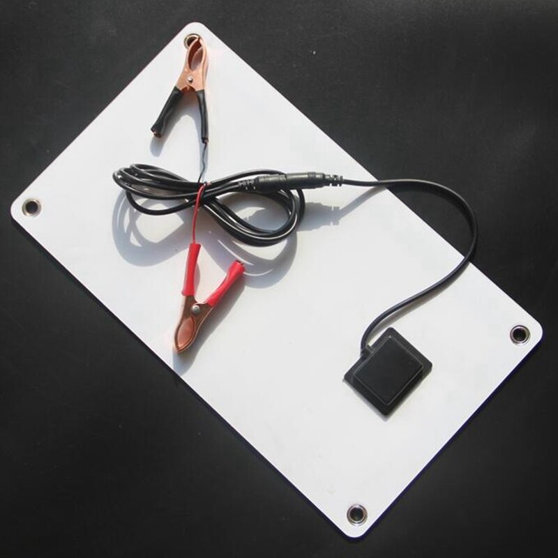 Fleksibelt solpanel 10w paneler solceller cellemodul dc til bil yacht light  rv 12v udendørs oplader