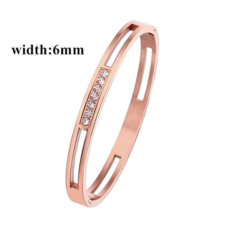 Charm Bracelet - Stainless Steel - 4/6/8mm Width - Hollow Round Design - Adjustable Hook Clasp: 6