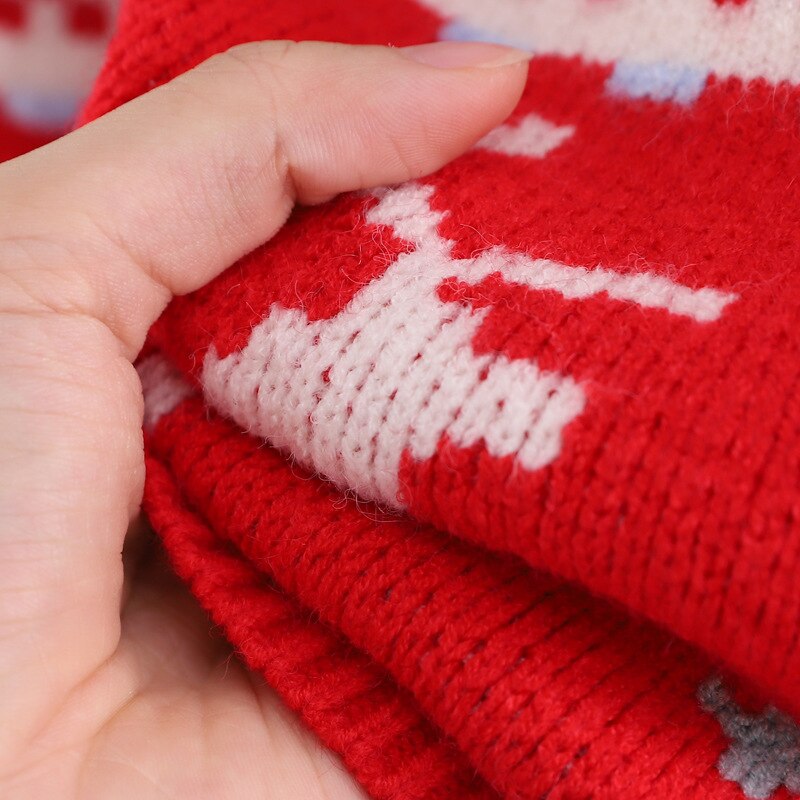 Ins Girls Sweaters Knit Children Christmas Sweaters Girls Winter Fleece Cardigans Girls&#39; Cardigans