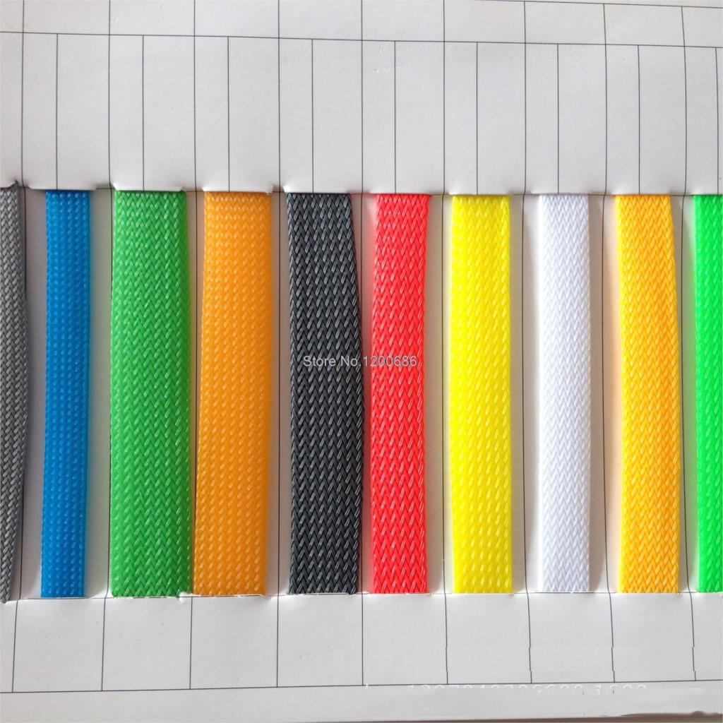 6MM 5M color Insulation Braided Sleeving Tight PET Wire Cables Protection Expandable Cable Sleeve Wire Loom