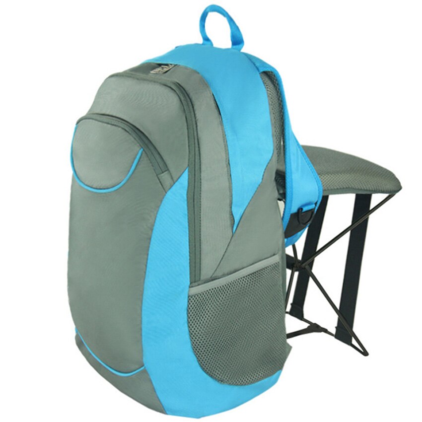 C1313-mochila multifuncional para deportes al aire libre, taburete plegable de 47L, resistente al desgaste, mochila de Montañismo con taburete