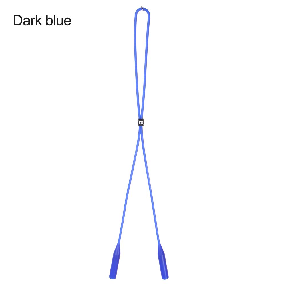 Glasses Accessories Sports Silicone Glasses Chain Eyeglasses Rope Glasses Strap Eyewear Lanyard Neck Cord: Blue