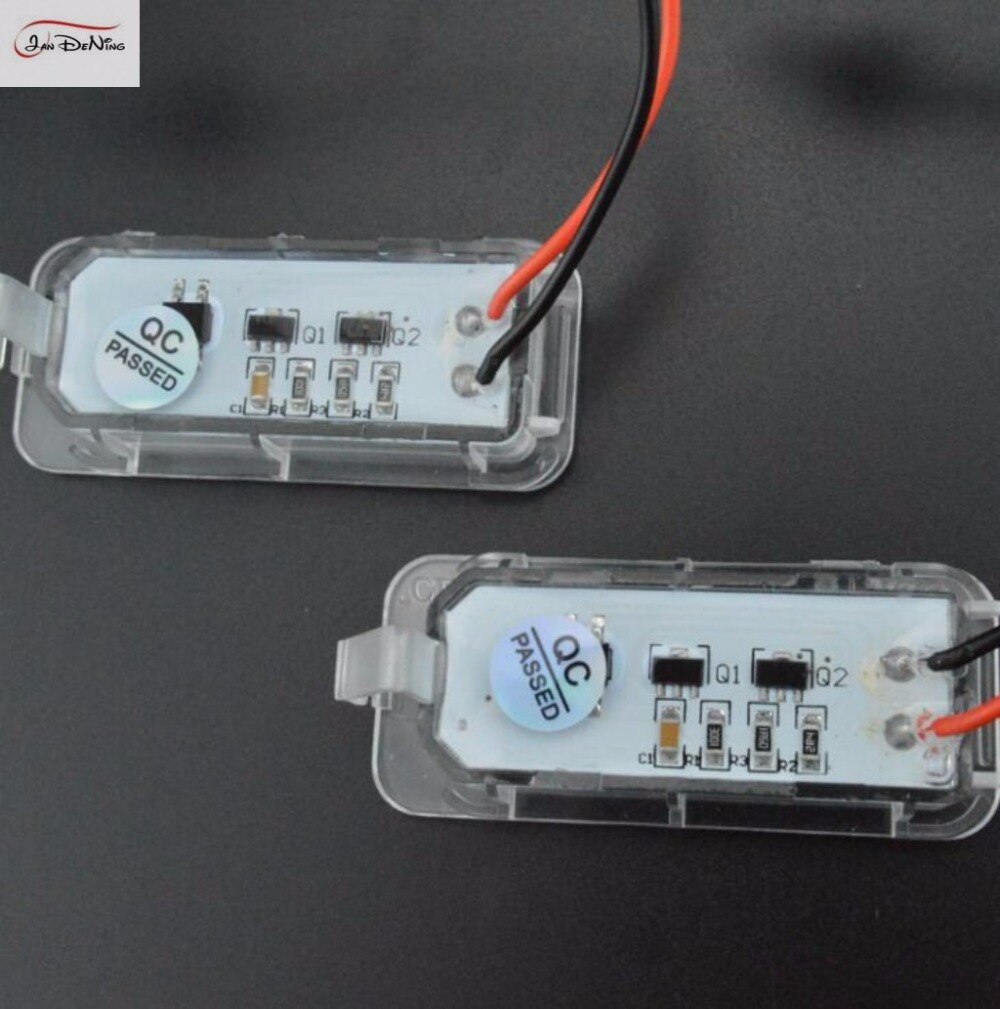 JanDeNing 2 uds. Luces de matrícula LED Free18 para Ford Focus/Mondeo/Fiseta