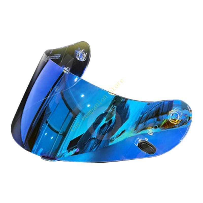 Motorcycle Helmet Visor for HJC CL-16 CL-17 CS-15 Anti-UV Dust-proof Helmet Lens 11UD: Blue