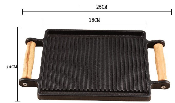 mini barbecue portatile da tavolo in ghisa griglie per barbecue stufa teppanyaki bbq griglia per coppia singola padella e stufa in ghisa 024-1