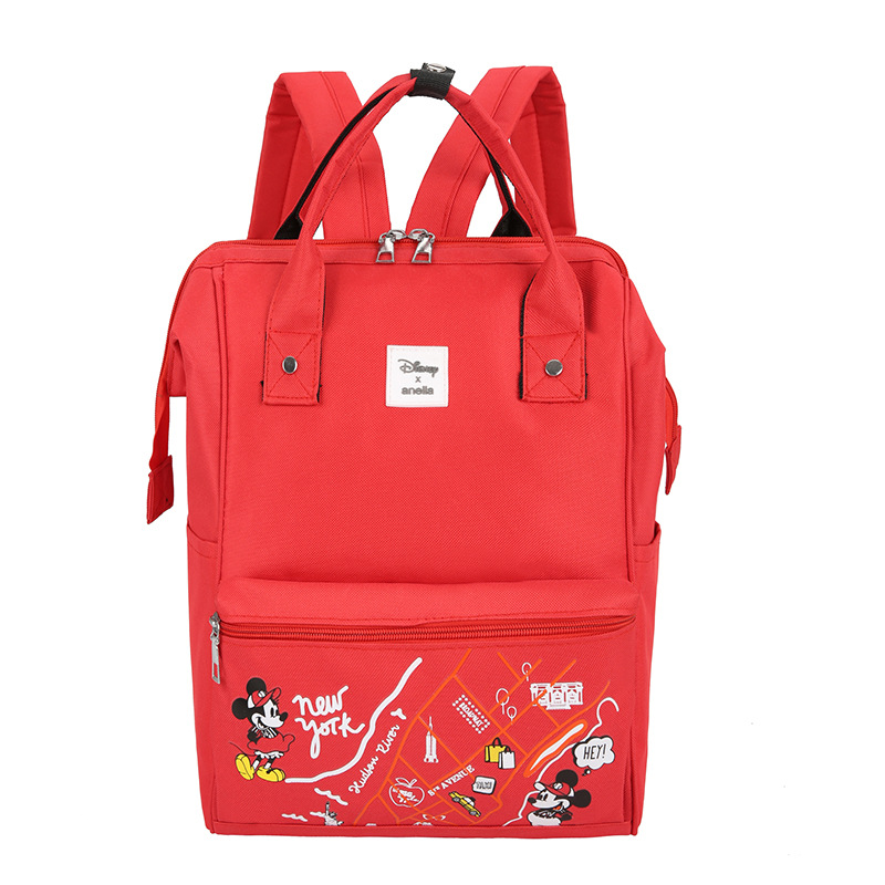 Stil mor gå ud afslappet taske klassisk og afslappet afslappet udendørs oxford stof rygsæk multifunktionel mumie taske: Rød