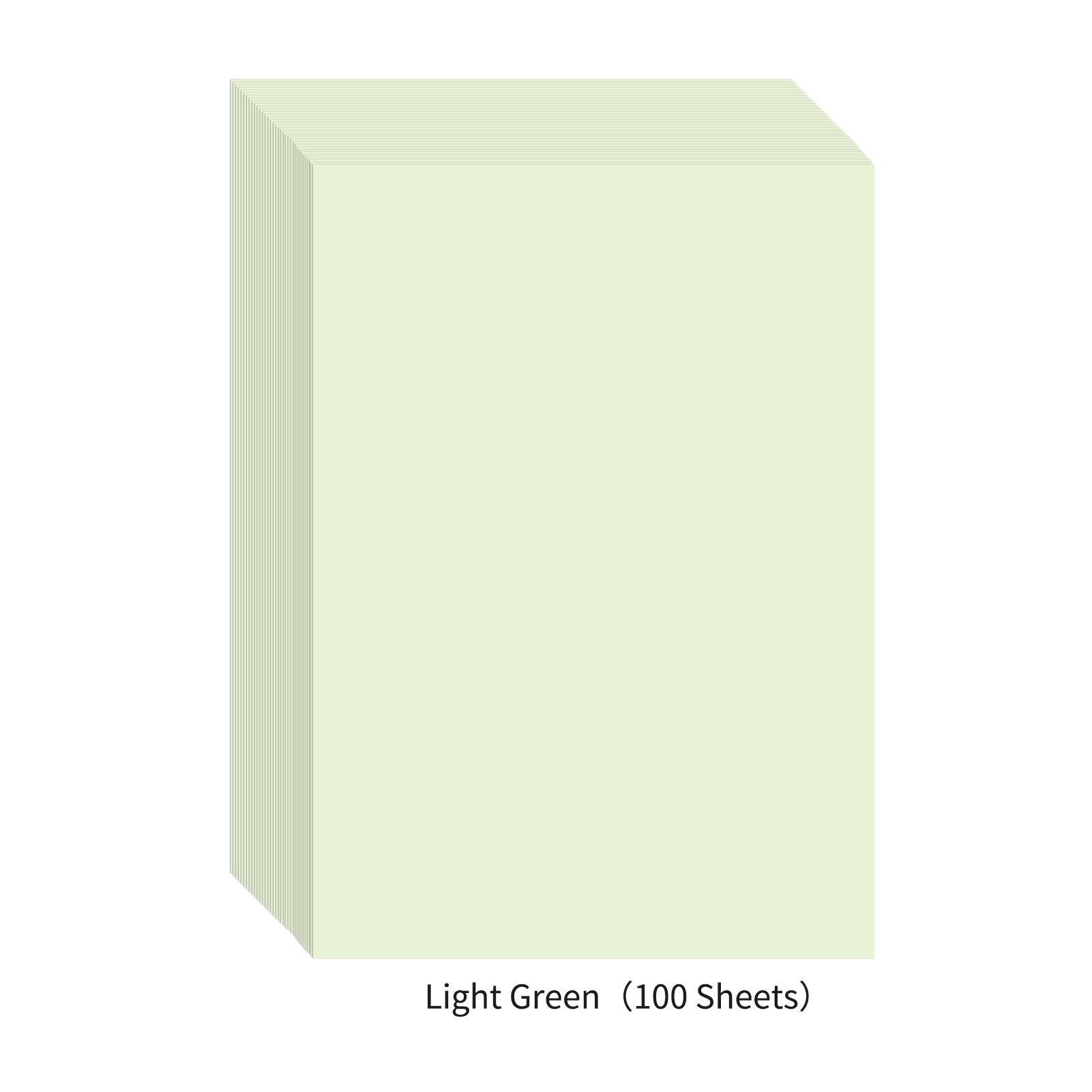 100 Sheets A4 Color Copy Paper 210x297mm/8.3x11.7in Printer Paper 70GSM for Copy Printing Writing Crafts & Art: Light Green