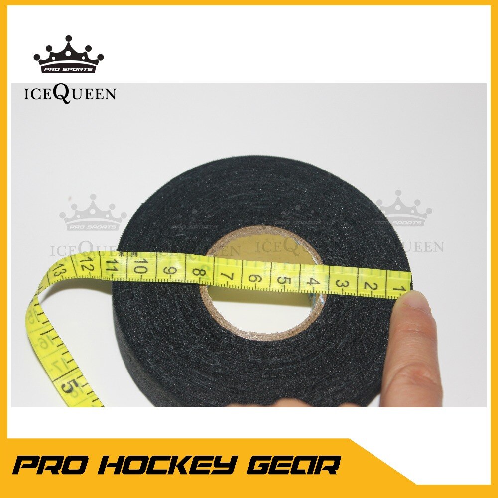 Svart hockeytejp - sticktejp  - 2 rullar  - 1 tum bred , 27 yards lång (tyg) - vita svarta färger kan blandas