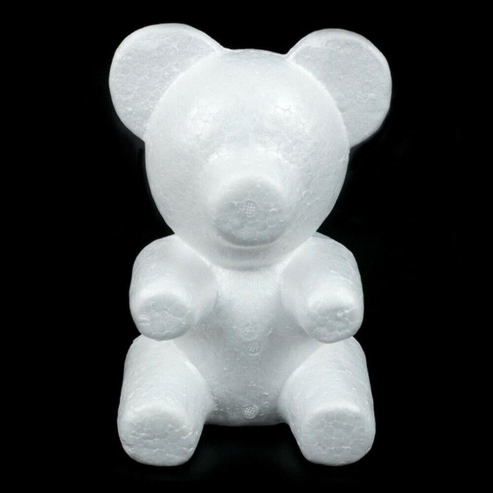 Bunny bjørn hjerte modellering polystyren styrofoam skum håndværk diy valentine fest dekoration: 20cm