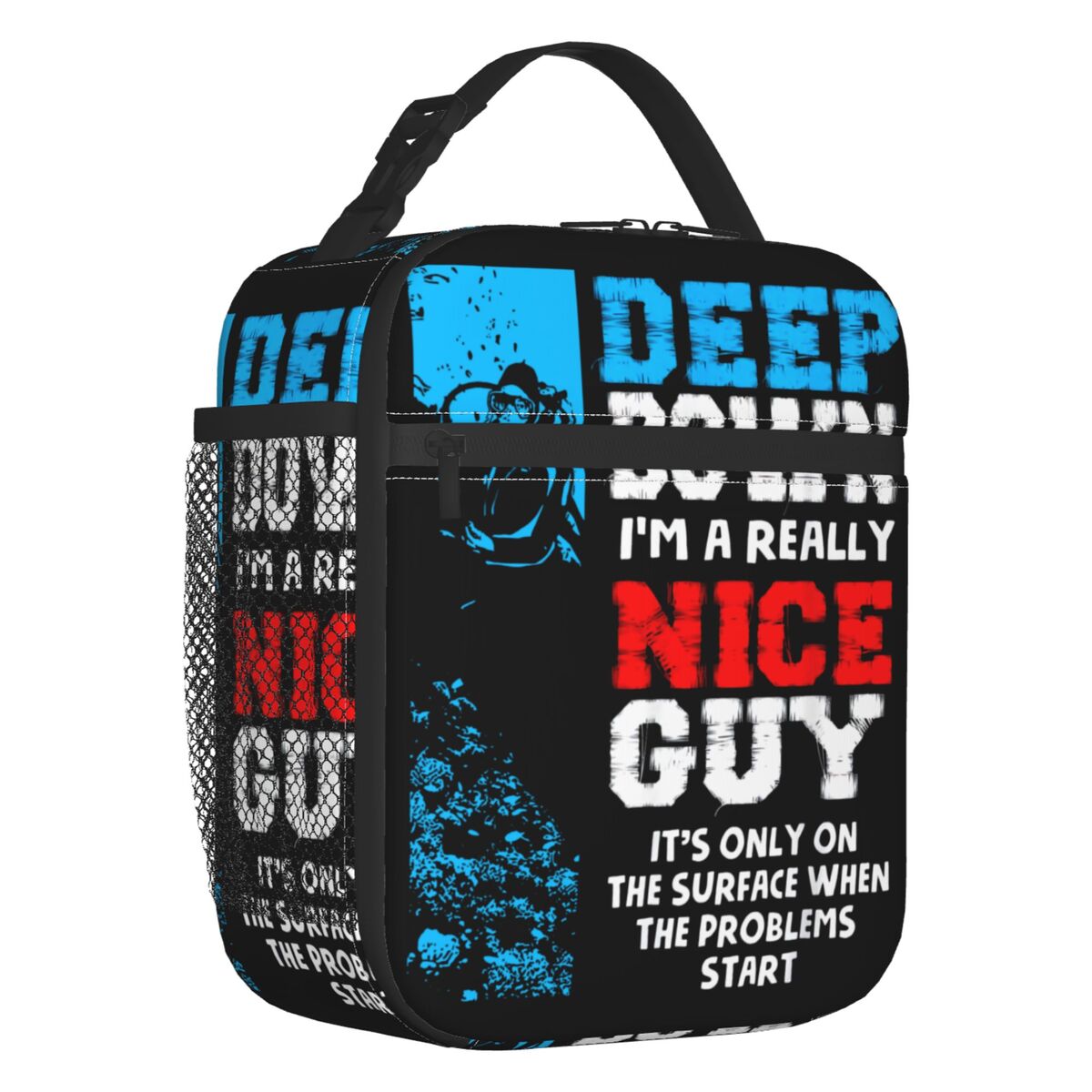 Scuba Diving Insulated Lunch Bags for Women Adventure Ocean Dive Diver Portable Cooler Thermal Bento Box Work School Travel: MULTI