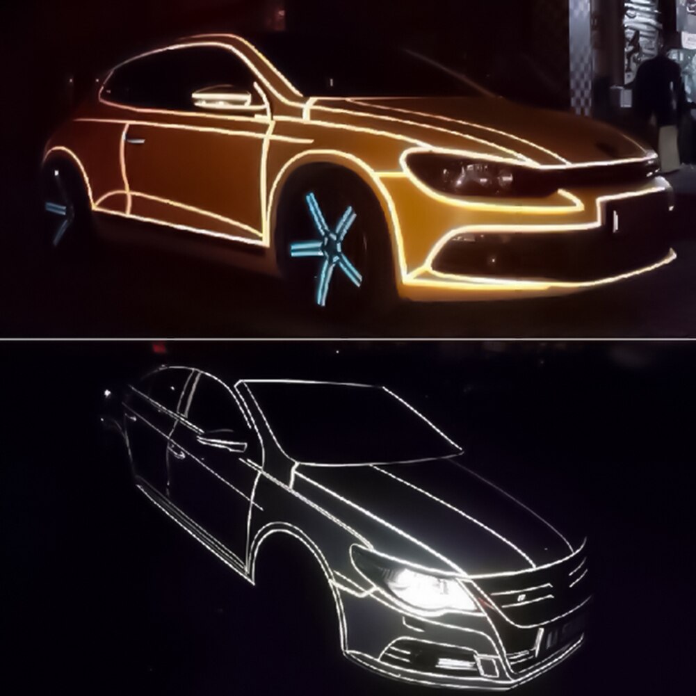 45mx1cm Car Vehicle Body Waterproof Reflective Decoration Strip Decal Sticker Reflective Strips Car Accessories Exterior