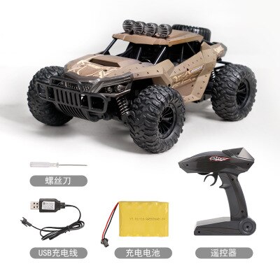 RC Car climbing Car Double Motors Drive Bigfoot Car Remote Control Model Off-Road Vehicle oys For Boys Kids: Brown