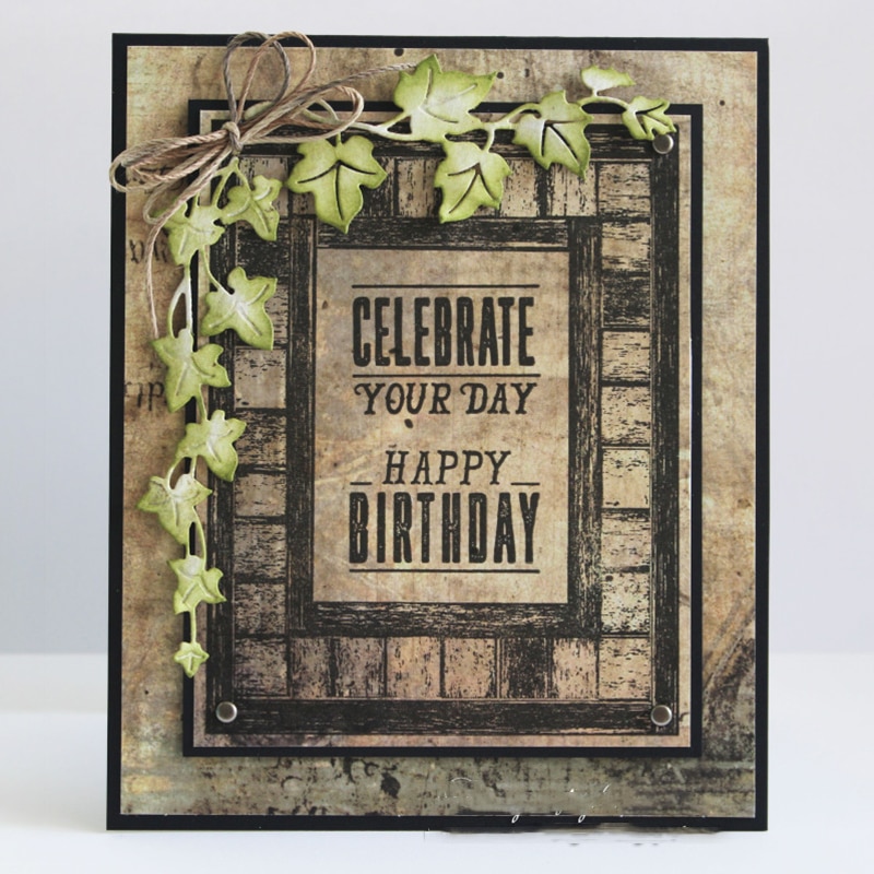 Trailing Ivy Leaves Metal Cutting Dies for Scrapbooking Stamp and dies for Card Making Craft Dies