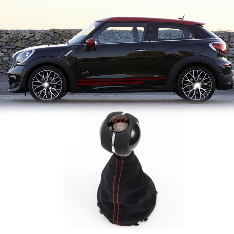 Pommeau de levier de vitesse manuel 6 vitesses manette de vitesse cache guêtre pour Mini Cooper F55 F56 F54 F60 7641999
