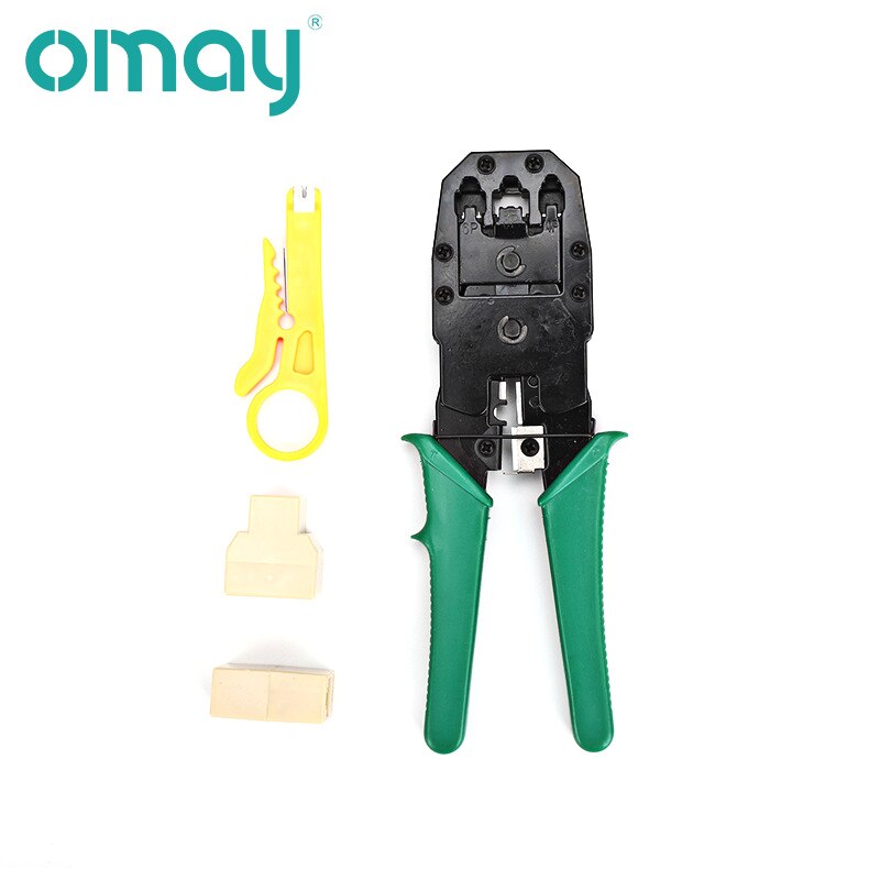OMAY – outil de testeur de câble réseau, tournevis LAN Utp, dénudeur de fil, connecteur RJ45, pince à sertir pour ordinateur, Kit d&#39;outils