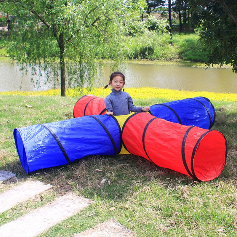 Kids Crawl Tunnelbuis Play Tent Speelgoed Binnen/Buiten Tuin Rups Tent