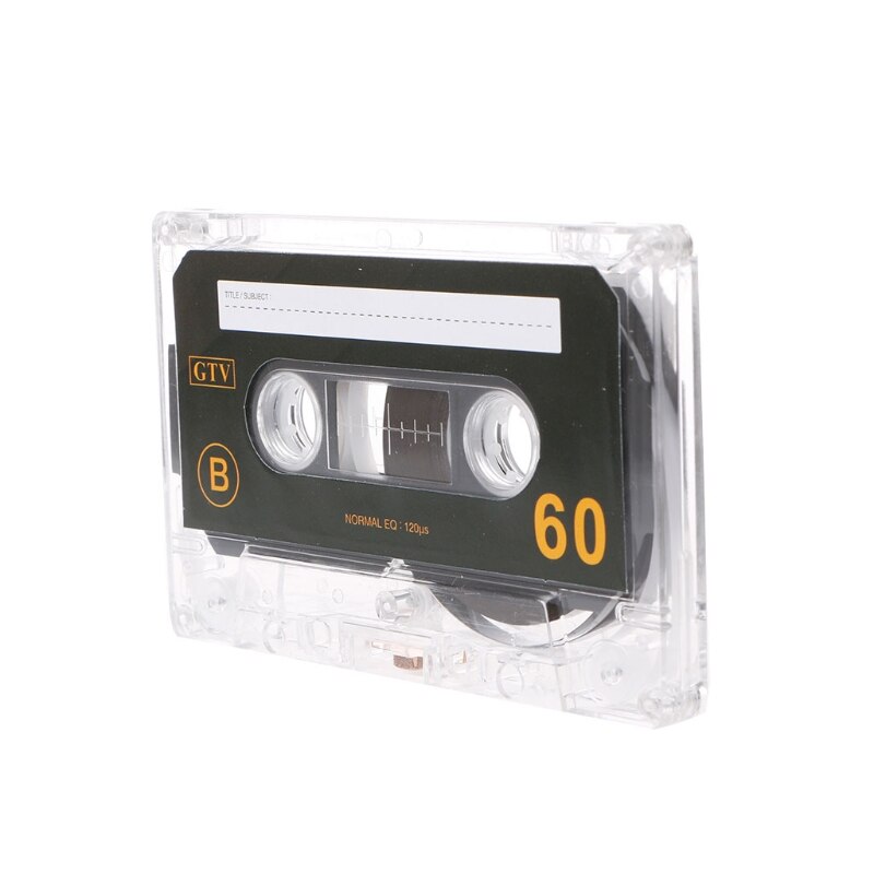 Standard kassett blank tape tom 60 minutters opptak for talemusikkspiller  h55f