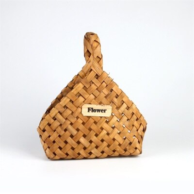 Frauen Stroh Handtasche Blume Woven Sommer Strand Messenger Tote Tasche Korb Shopper Geldbörse Dekorative Blume Körbe: HX14-208