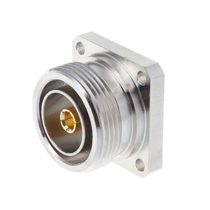 L29 7/16 Din Female Jack Center Connector With 4 Holes Flange Deck Solder Cup RF Coax Adapter