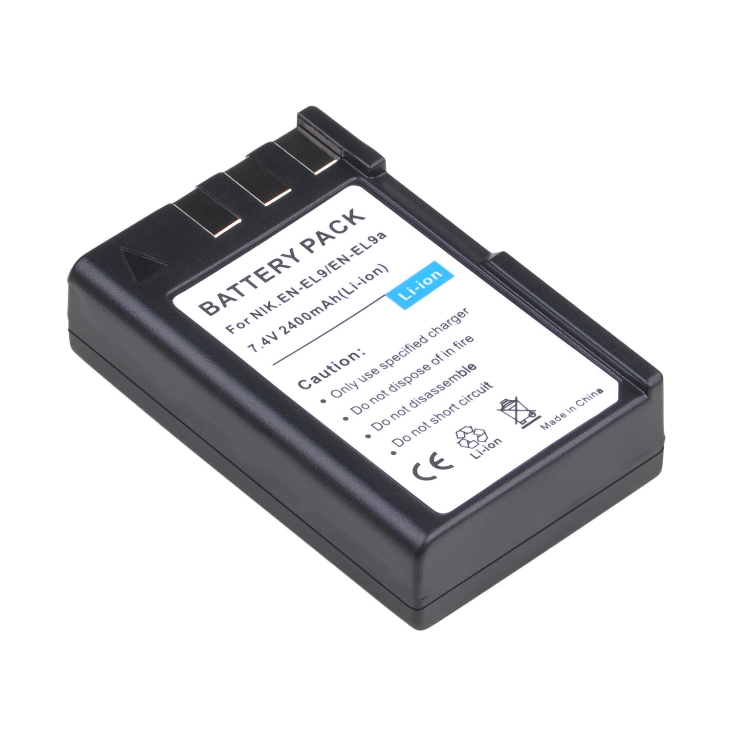 4 x 2400 mah en  el9a en -el9 en el9 el9a kamera li-ion batteri til nikon enel 9 d40 d60 d40x d5000 d300 l15 batterier