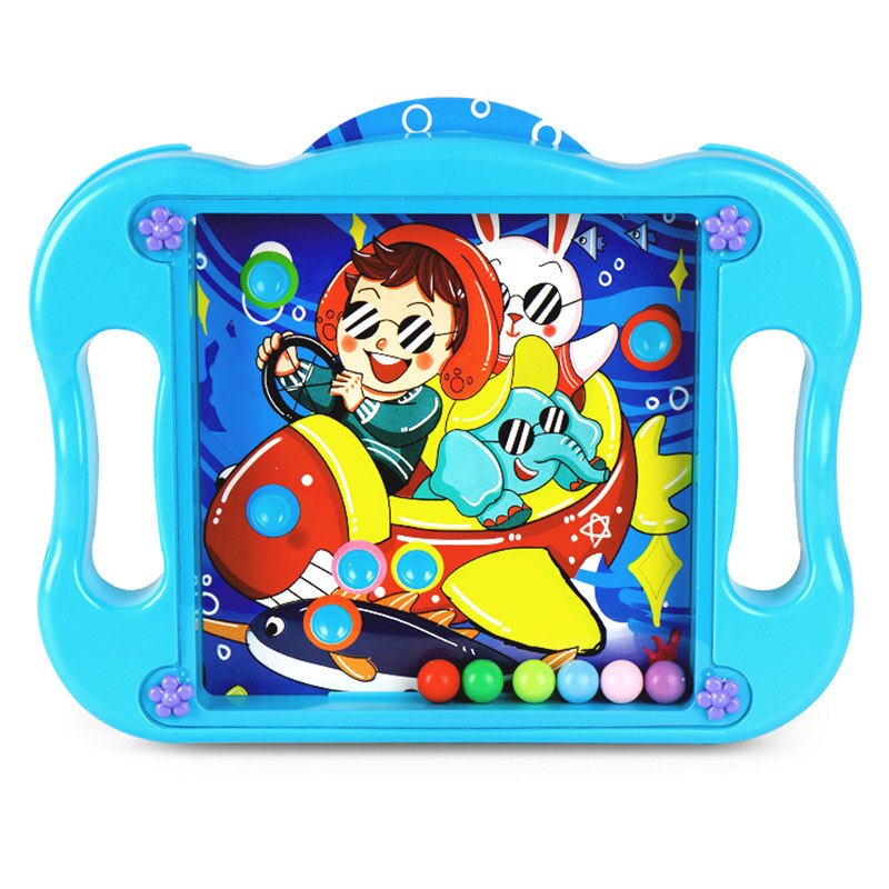 Ball Balance Puzzle Game Labyrinth Board Toys Puzzle Ball Brain Teasers with 10 Game Scenes Cards M09