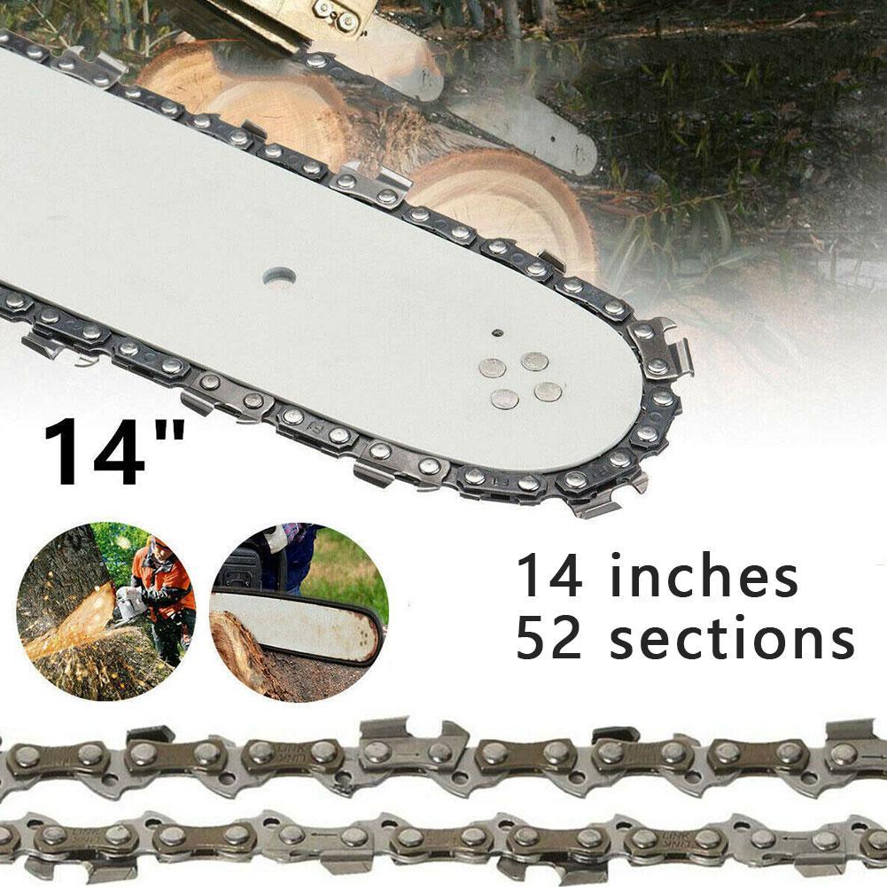 14 ''Kettingzaag Ketting Blade Hout Snijden Kettingzaag Onderdelen 50-52 Drive Links 3/8 Pitch Kettingzaag Saw Molen Keten