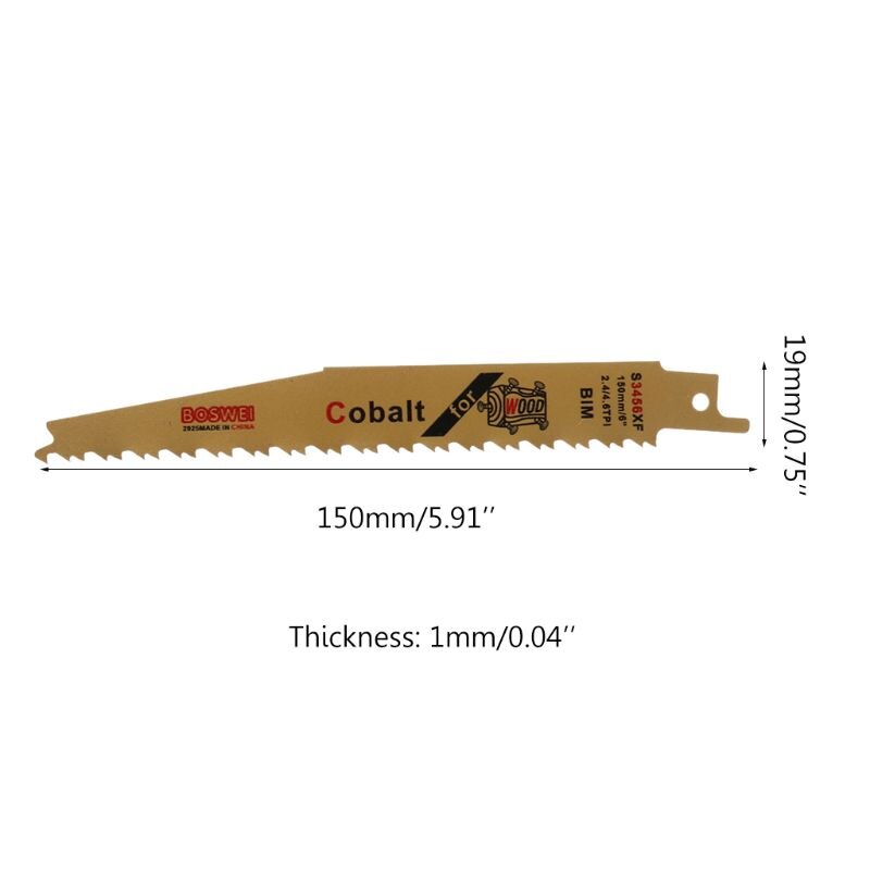 2 Stuks Gold Vergeldende Sabre Bim Zaagbladen Voor Snijden Metalen Professionele S3456XF Accessoire Kit U4LA