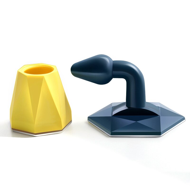 Butoir de porte en Silicone silencieux, Anti-choc, pour toilettes, Absorption murale: blue