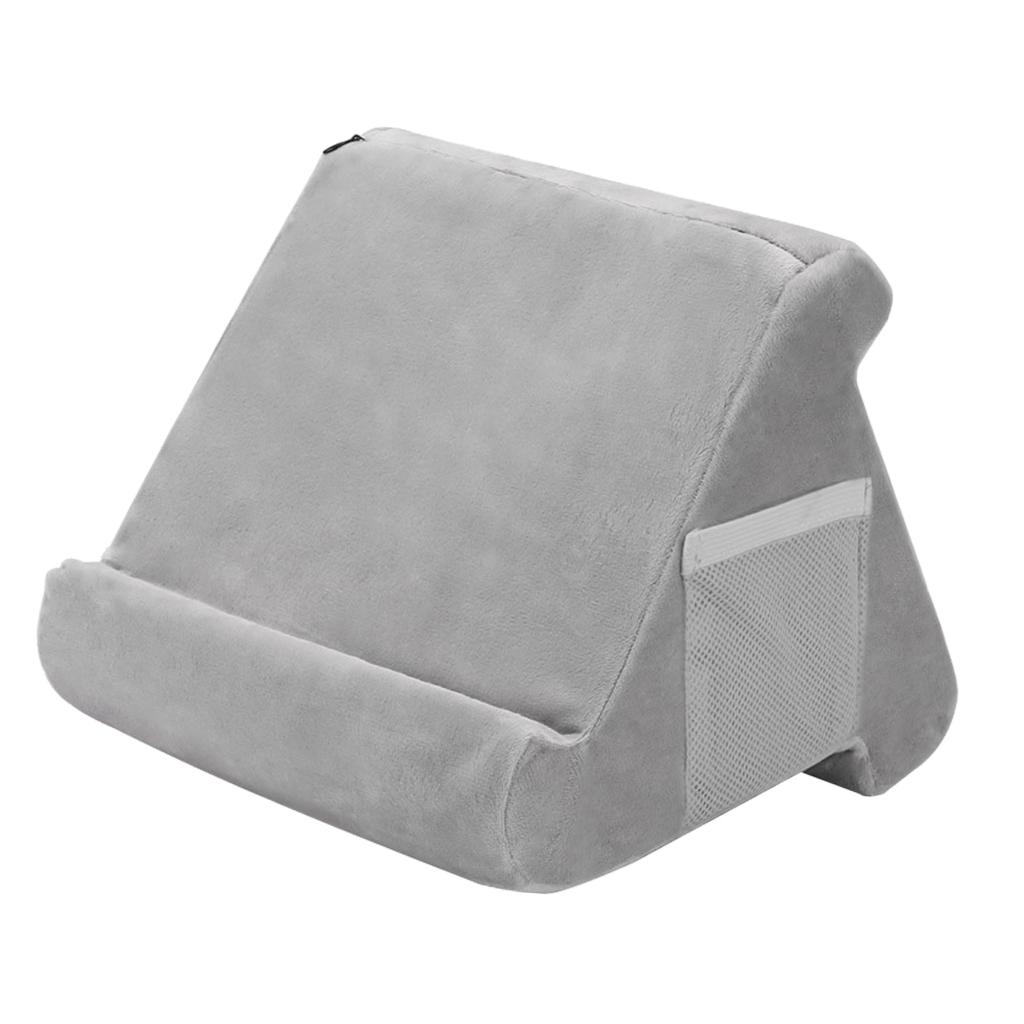 Tablet Kussen Stand Voor Ipad Telefoon Lezen Beugel Houder Kussen Pad Kussen: Gray