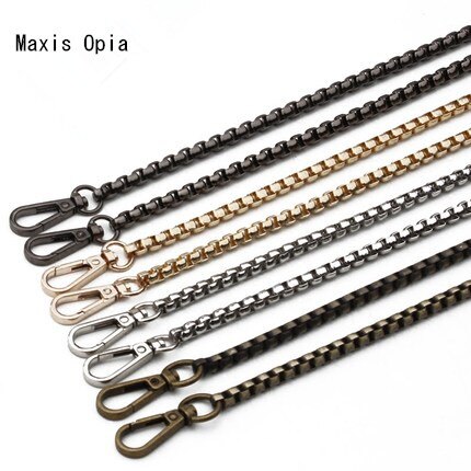 Metal Chain For Shoulder Bags Handbag Buckle Handle DIY Belt For Bag Strap Accessories Hardware Double Woven Iron Purse Chain