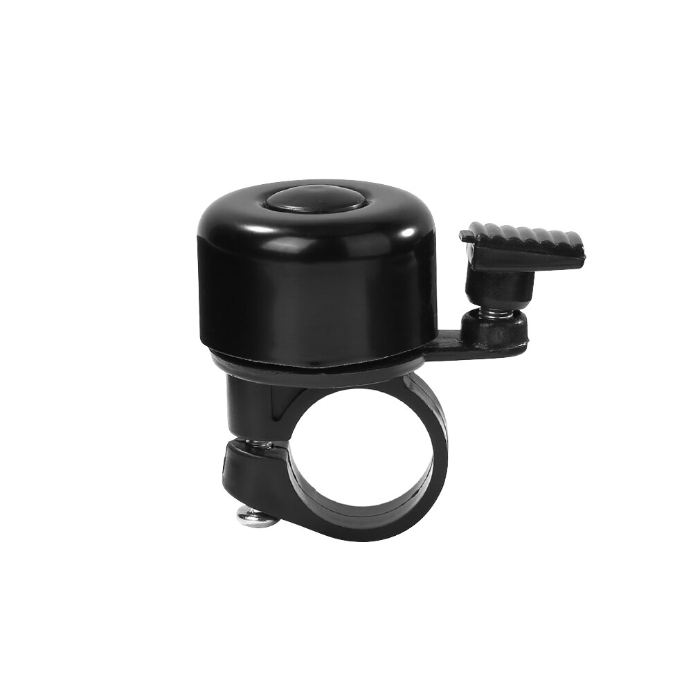 Mini corne vélo guidon VTT en alliage d'aluminium son alarme anneau cloche vélo Portable anti-poussière cyclisme pièces: Black