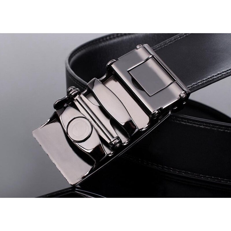 Men Leather Automatic Buckle Luxury Business Belt 1