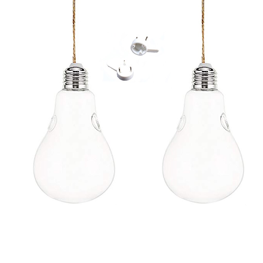 1/2/3pcs Hanging Glass Flower Plant Vase Clear Light Bulb Bottle Terrarium Hydroponic Container DIY Home Wedding Decoration: 02