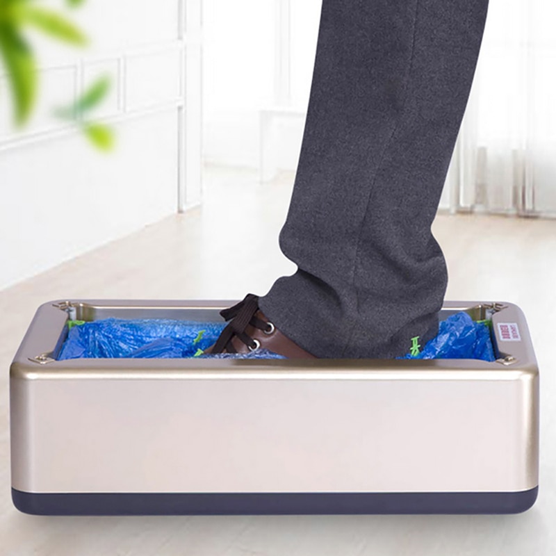 Dispensador automático de cubiertas para zapatos, máquina de Patucos desechables, antigotículas, para el hogar y la Oficina