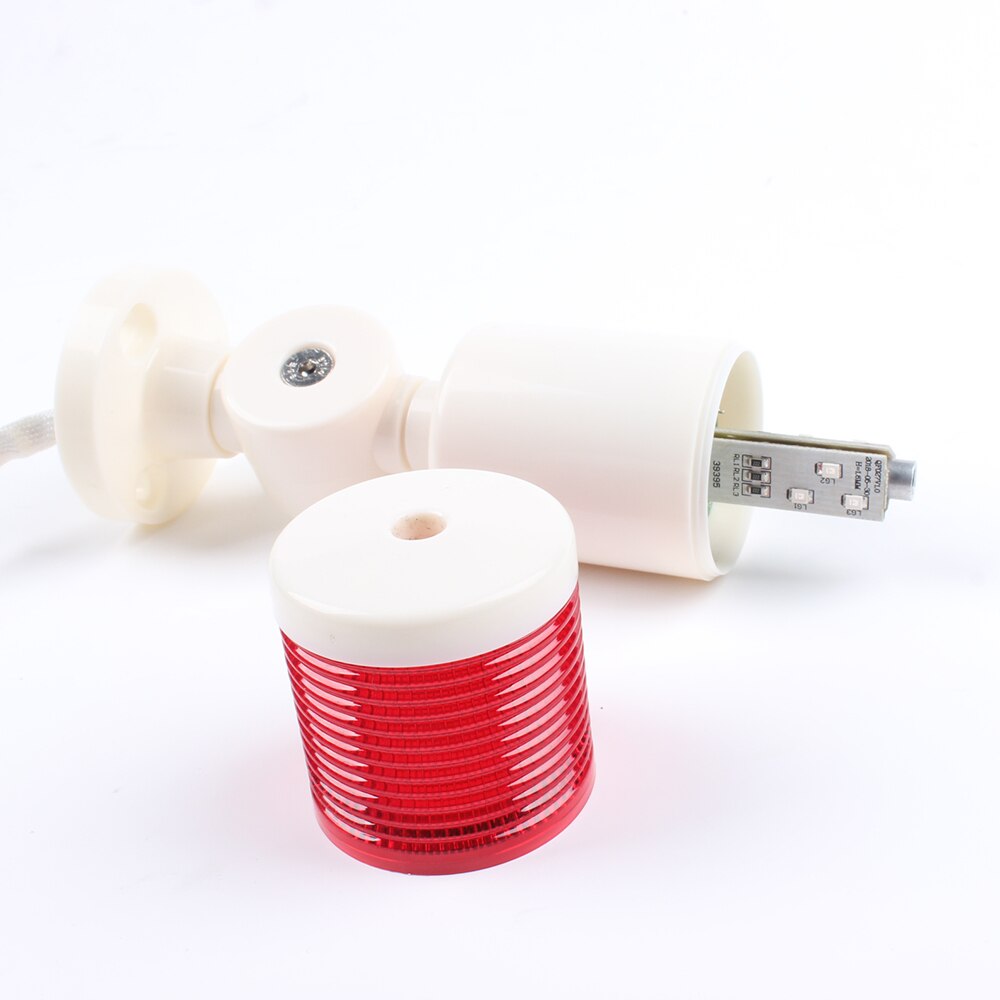 Industrial Signal Tower Safety Stack Alarm Light lamp Bulb Red Green Yellow Lamp LED White plastic indoor 1 layer with base
