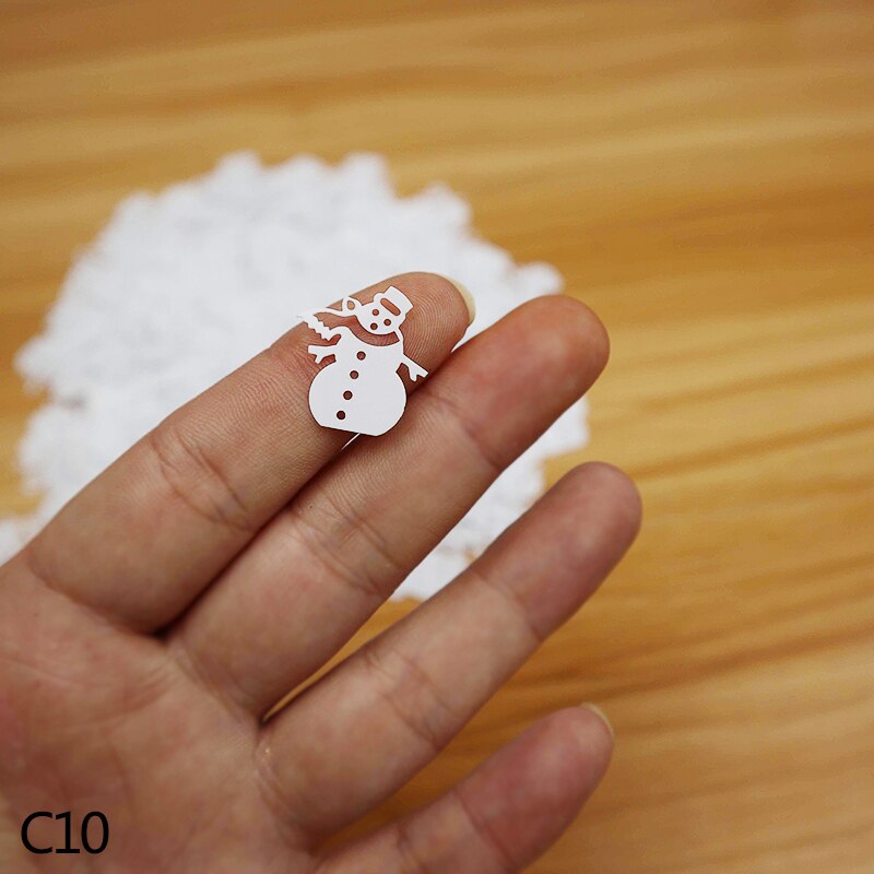 30g Christmas Confetti Artificial Snowflake Sequin Sant Claus Tree Snowman Confetti Year Table Decor Wedding Throwing: C10 snowman